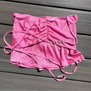 SHEIN Pink butterfly skirt
